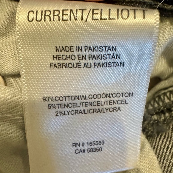 Current/Elliott EUC 26 The Boulevard Crop Bootcut Jean in “Graphite” - Picture 5 of 8